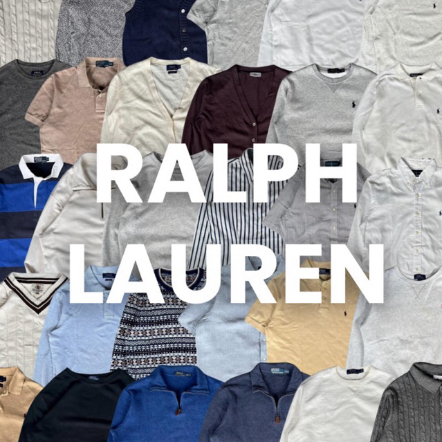 RALPH LAUREN COLLECTION STOK BARU NOVEMBER 2025 Knitwear Rajut Pattern I Halfzip Half button 3D Land