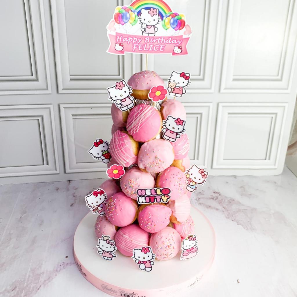 donat tower/donat tower tema hello kitty/donat ulang tahun