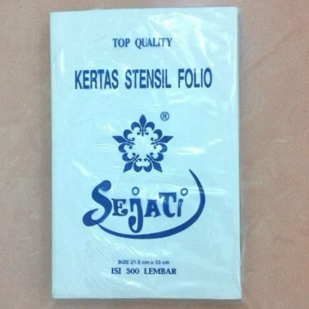 KERTAS BURAM STENSIL KORAN / KERTAS UBI UKURAN F4 (1 RIM)