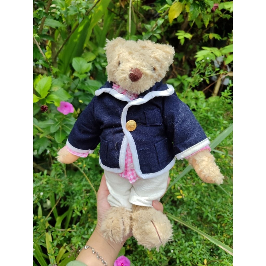 boneka vintage klasik teddy kostum putar original regal