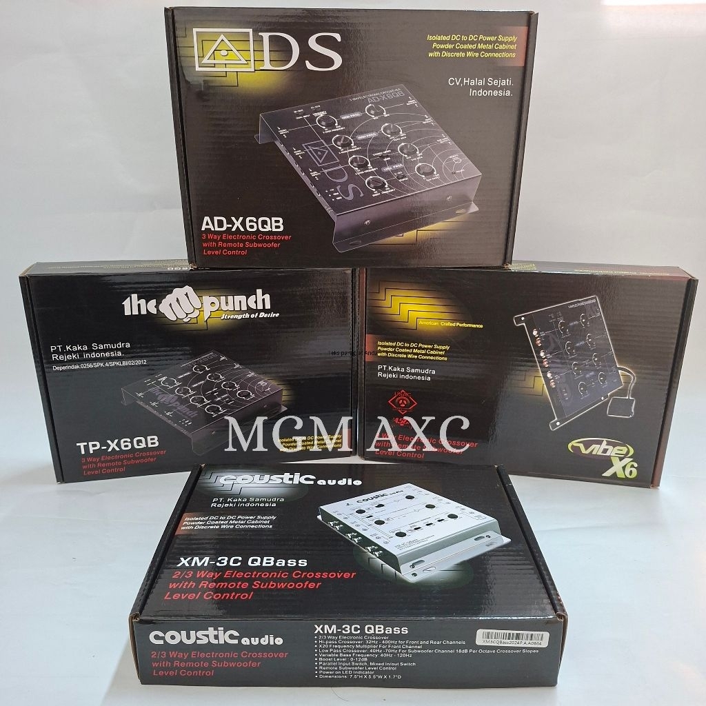 CROSSOVER ADS THE PUNCH VIBE COUSTIC AKTIF QBASS CROSOVER AKTIF QBASS