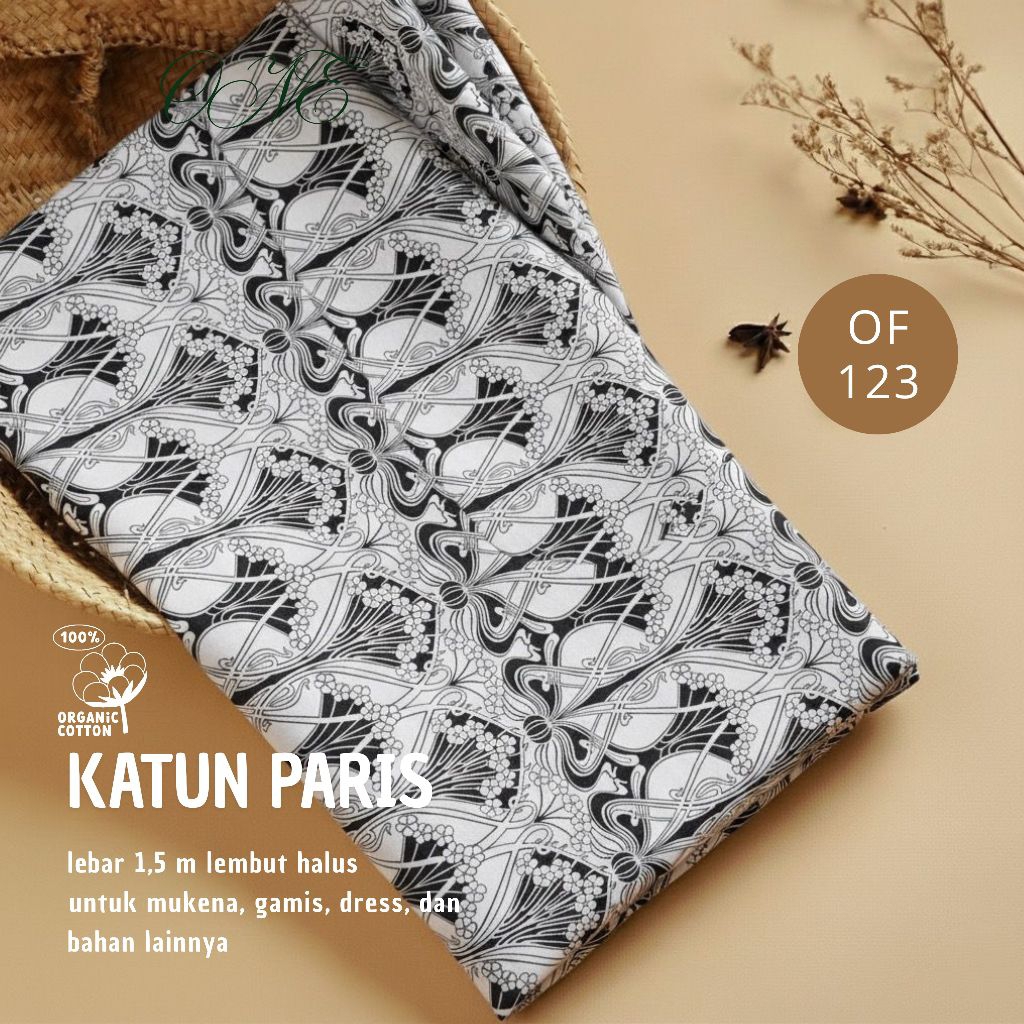 Kain katun Paris premium motif batik