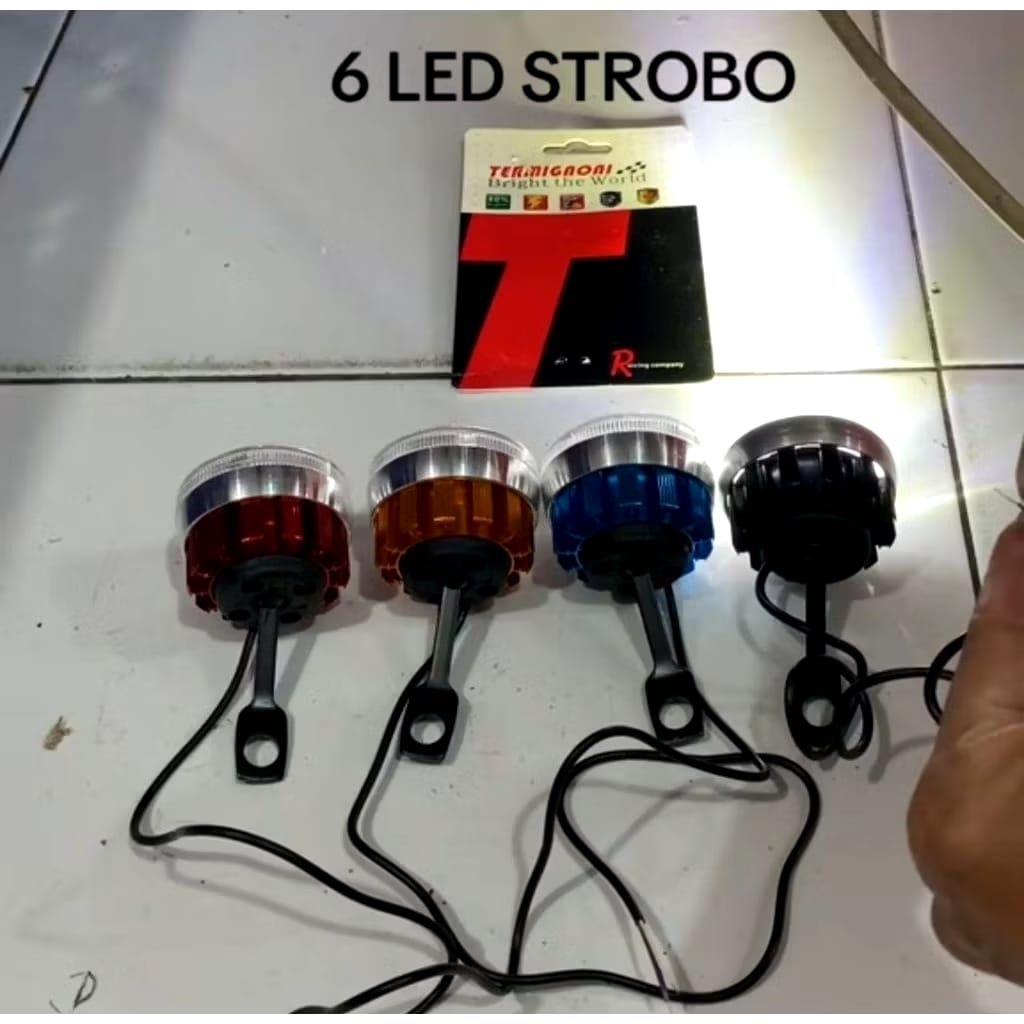 LAMPU TEMBAK SPION LED+LIS WARNA WARNI LAMPU TEMBAK LED SPION MOTOR LAMPU TEMBAK LED BREKET SPION