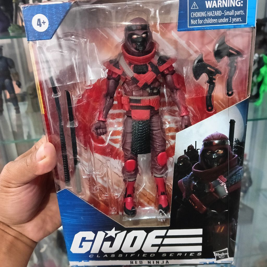 gijoe gi joe classified red ninja mainan action figure