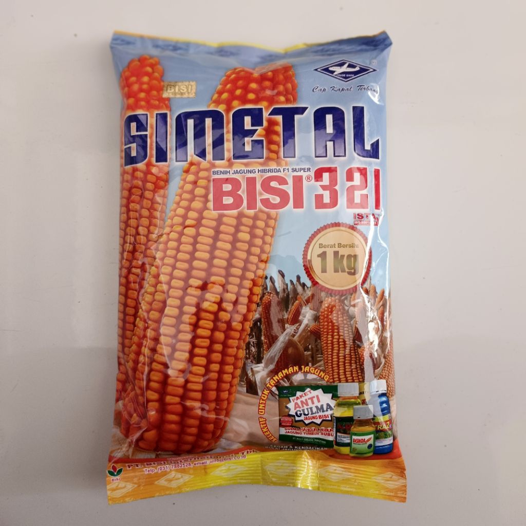 Benih jagung Bisi 321 Simetal 1kg Benih jagung Hibrida