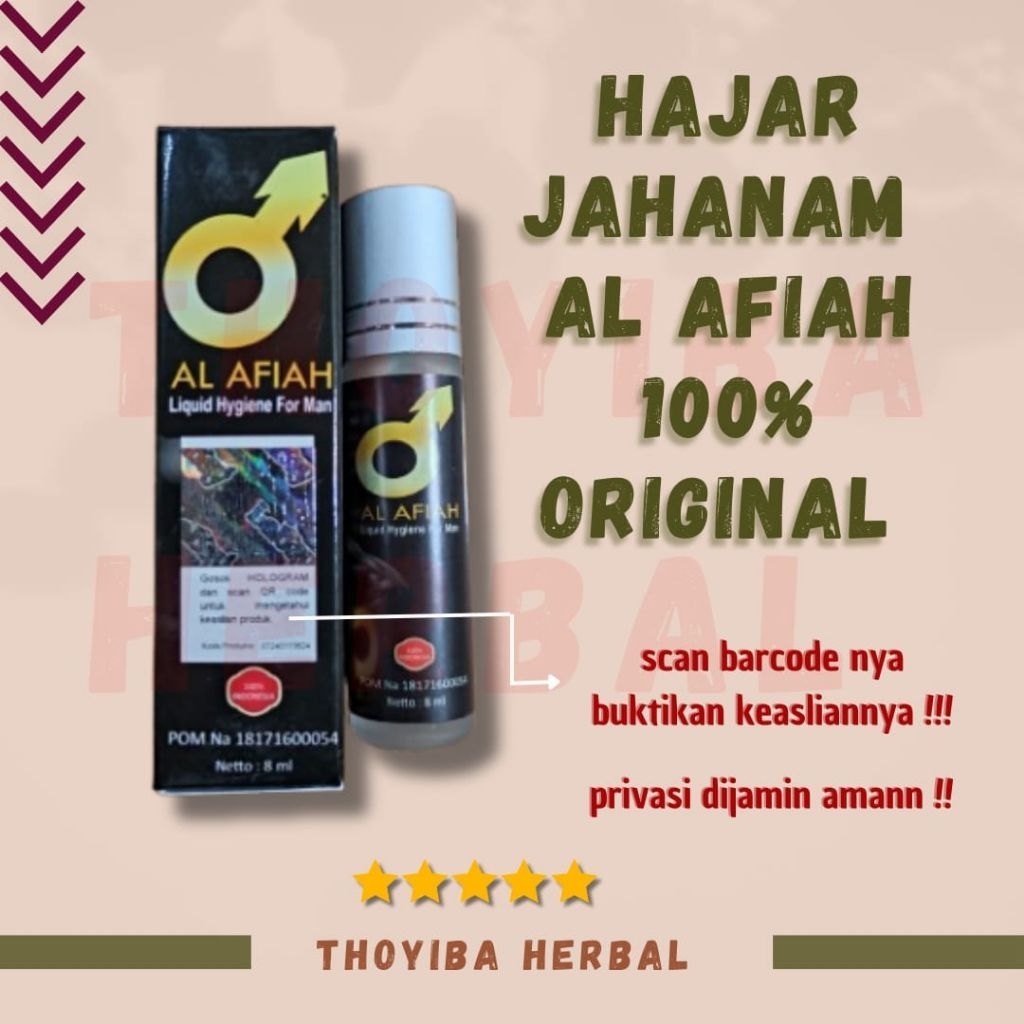 hajar jahanam al afiah 8 ml original berizin resmi bpom