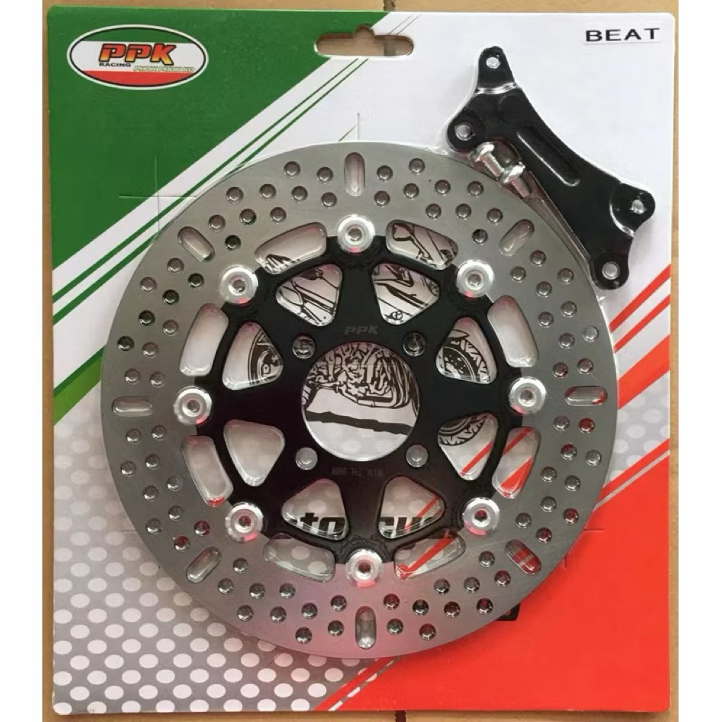 Piringan Cakram Variasi Depan - Disc Brake Depan Lebar 4 lobang Plus Breket Floating Ukuran 260mm Be