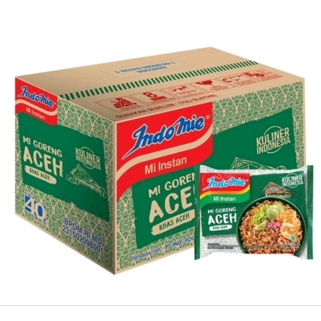 Indomie Goreng Mie Aceh 1 Dus 40 Pcs