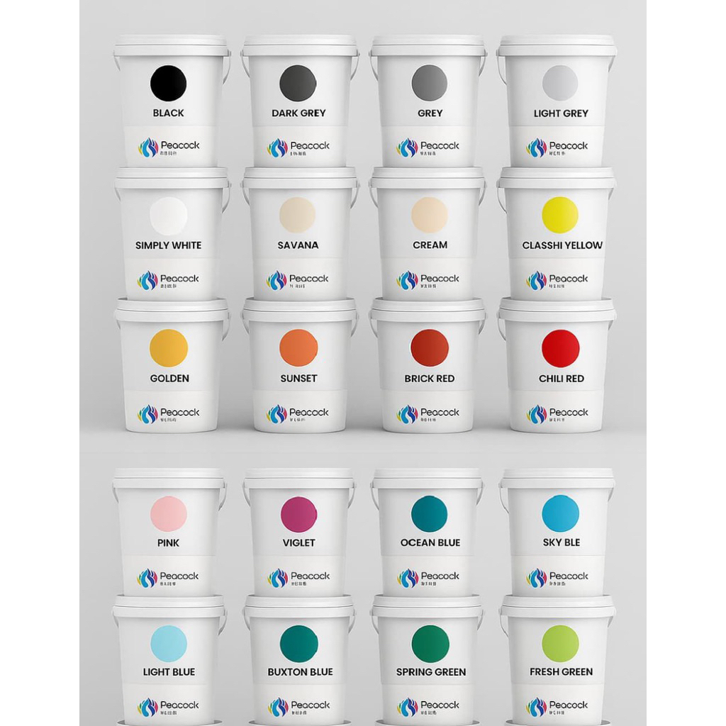 Cat tembok 5 kg / cat tembok peacok / cat tembok 5kg murah / cat tembok