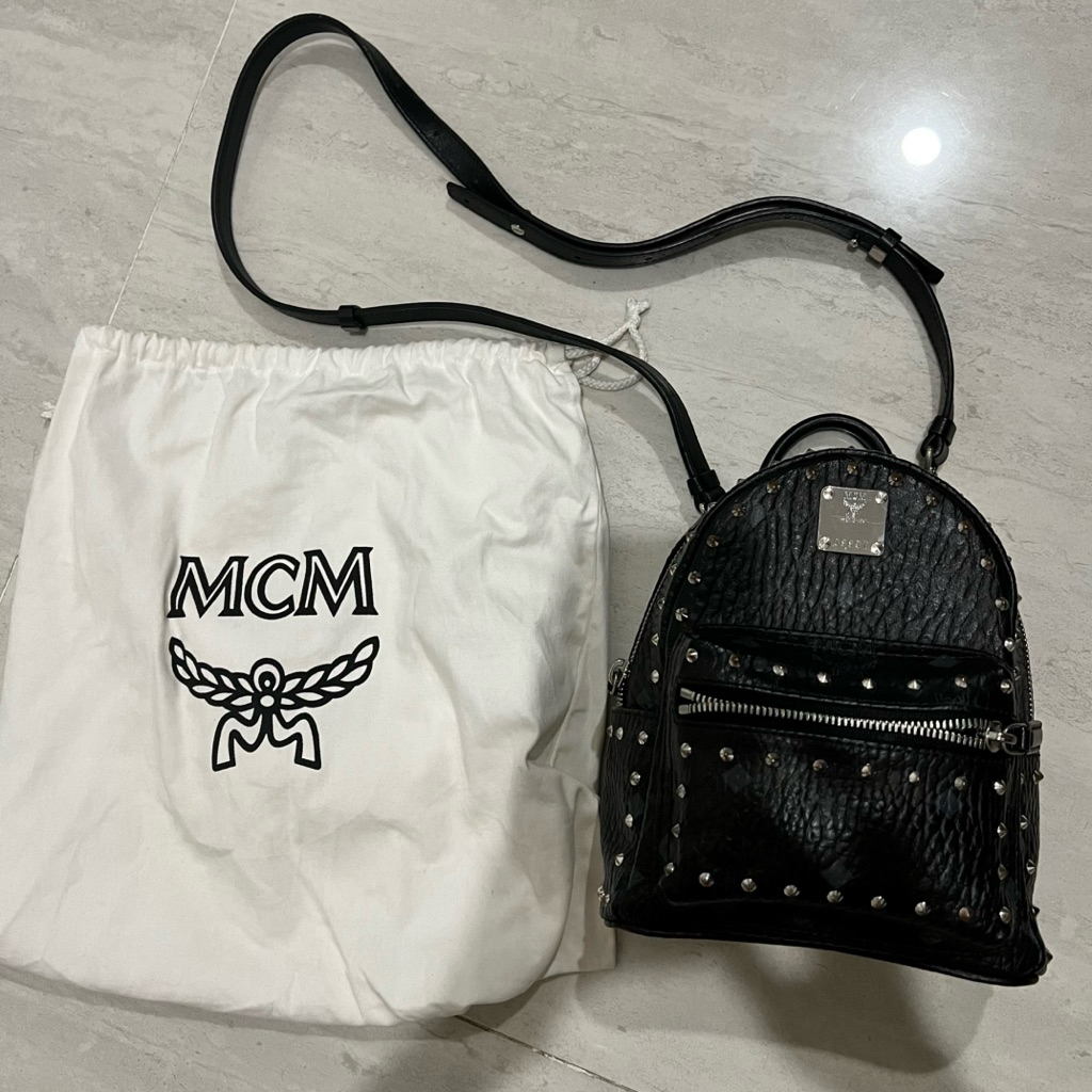 MCM Mini Bebeboo Studded Outline