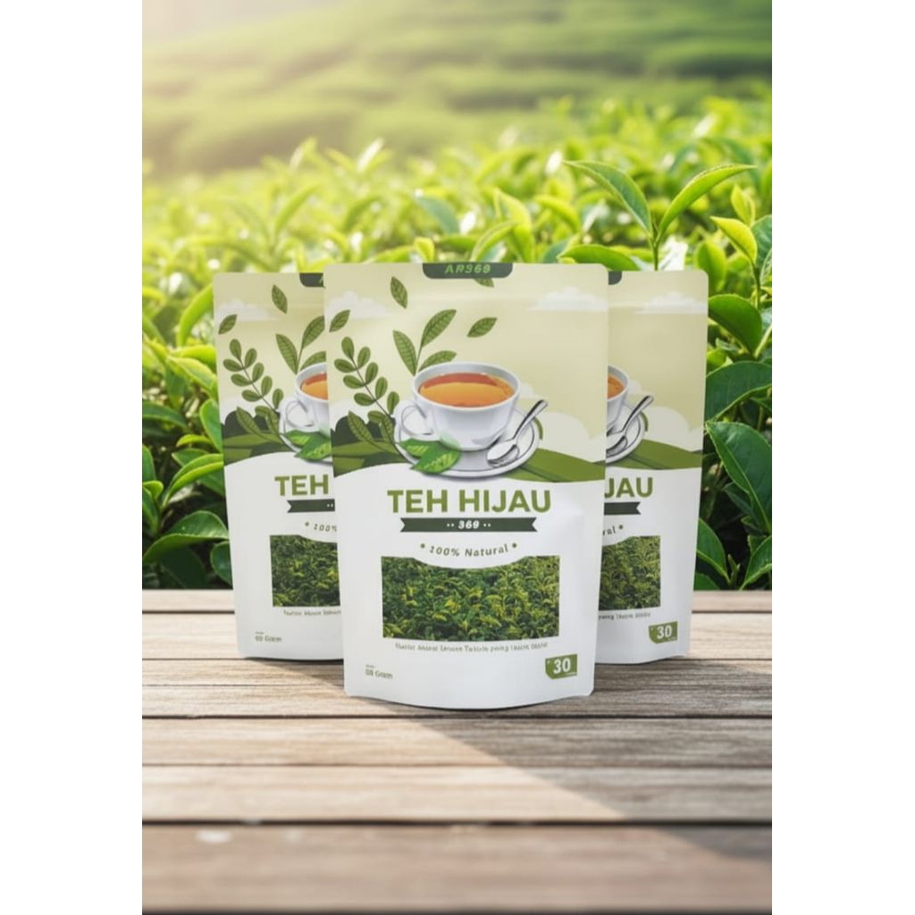 TEH HIJAU 100% NATURAL|DAUN TEH PILIHAN|SEGAR DAN BERKHASIAT