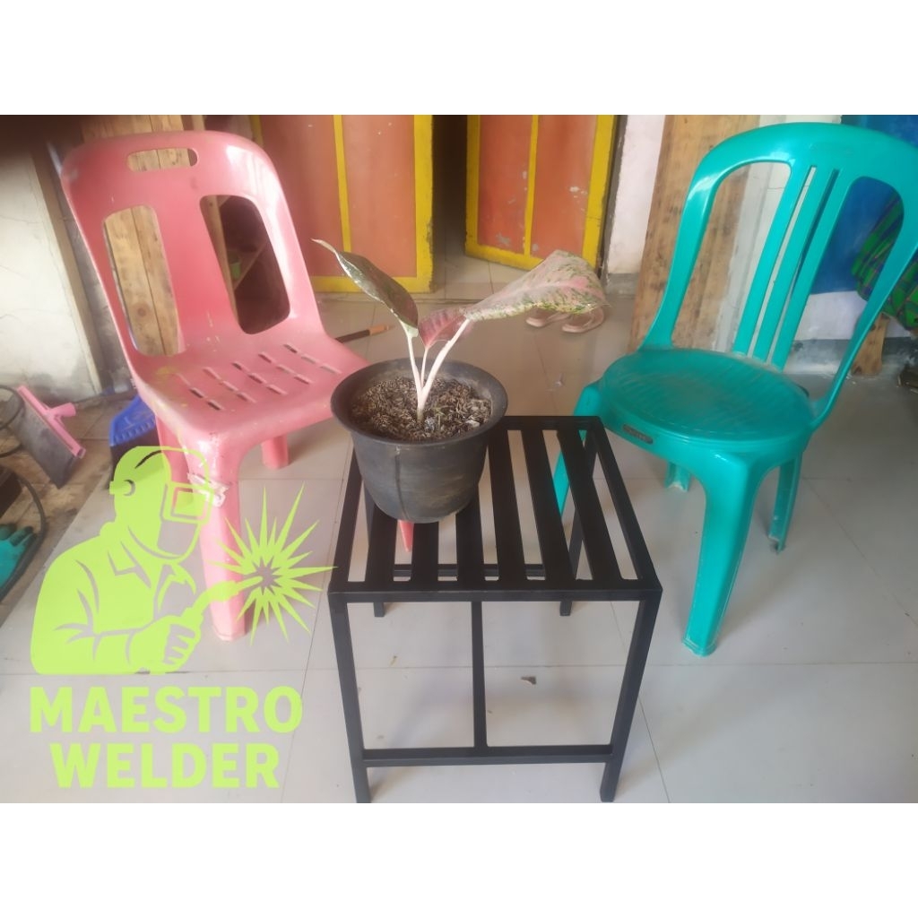 kursi dingklik besi holo 2x2 bisa costum minimalis furniture elegan kursi jongkok bengkel kursi kerj