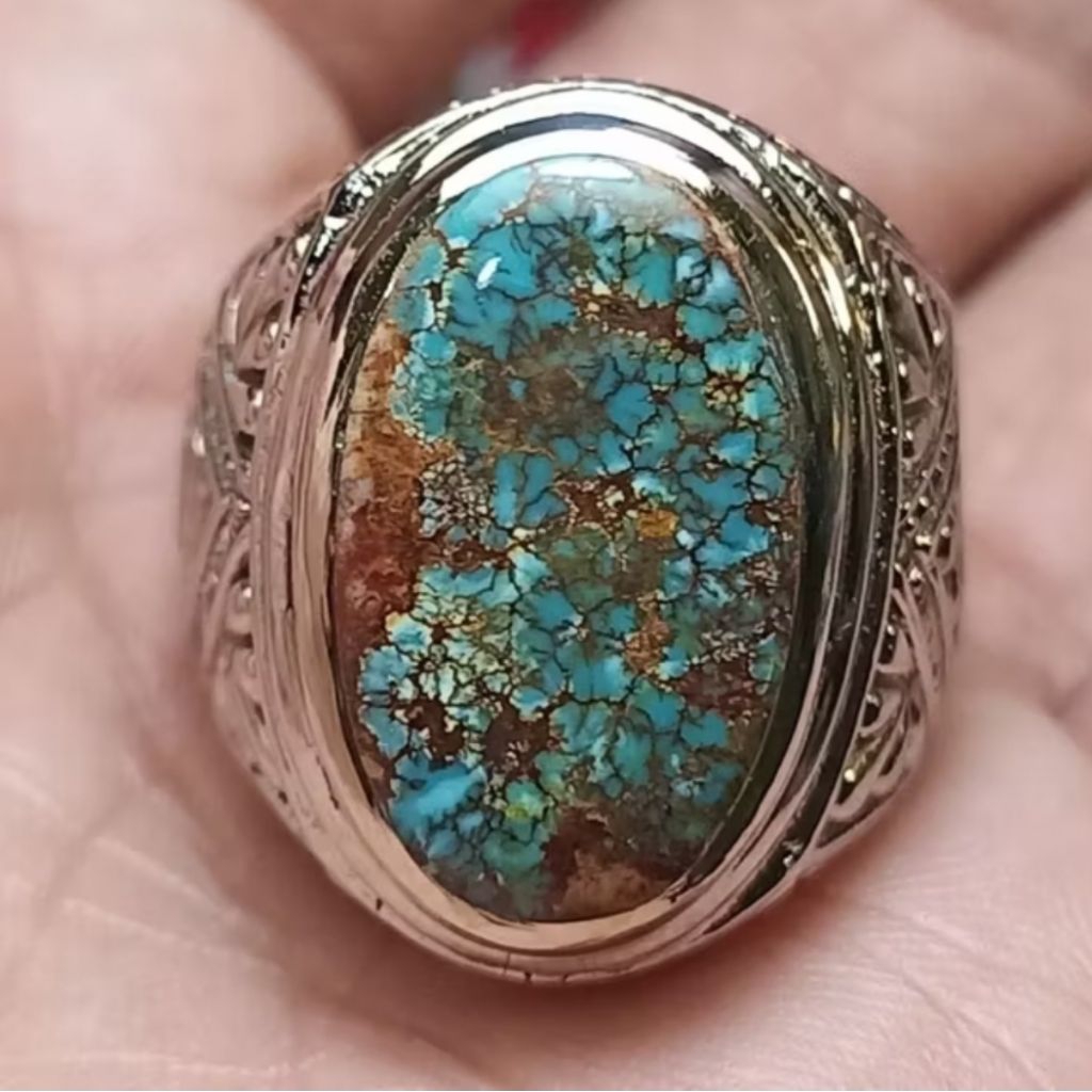 Pirus Persia Biru tosca Spiderweb