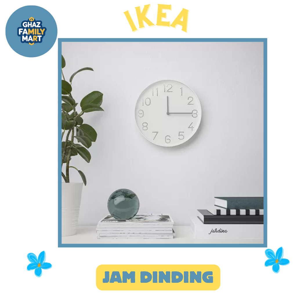 TROMMA Jam dinding, putih, 25 cm IKEA