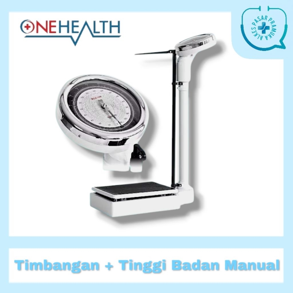 OneHealth RGZ-160 Timbangan + Pengukur Tinggi Badan Alkes Pasar Pramuka