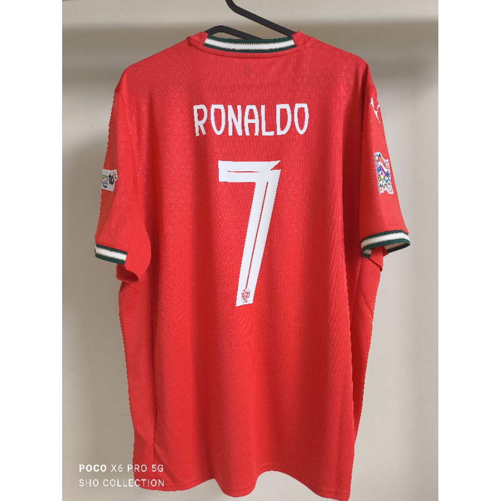 JERSEY PORTUGAL HOME 2025 (XL) RONALDO SIZE BAJU BOLA ASLI UEFA NATIONS WINNERS JUARA CHAMPIONS CRIS