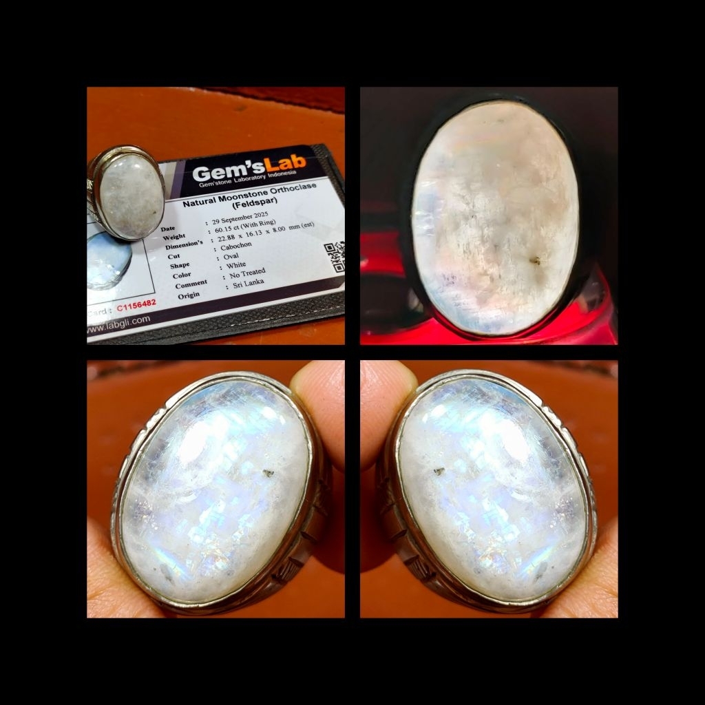 NATURAL BATU PERMATA MOONSTONE CEYLON