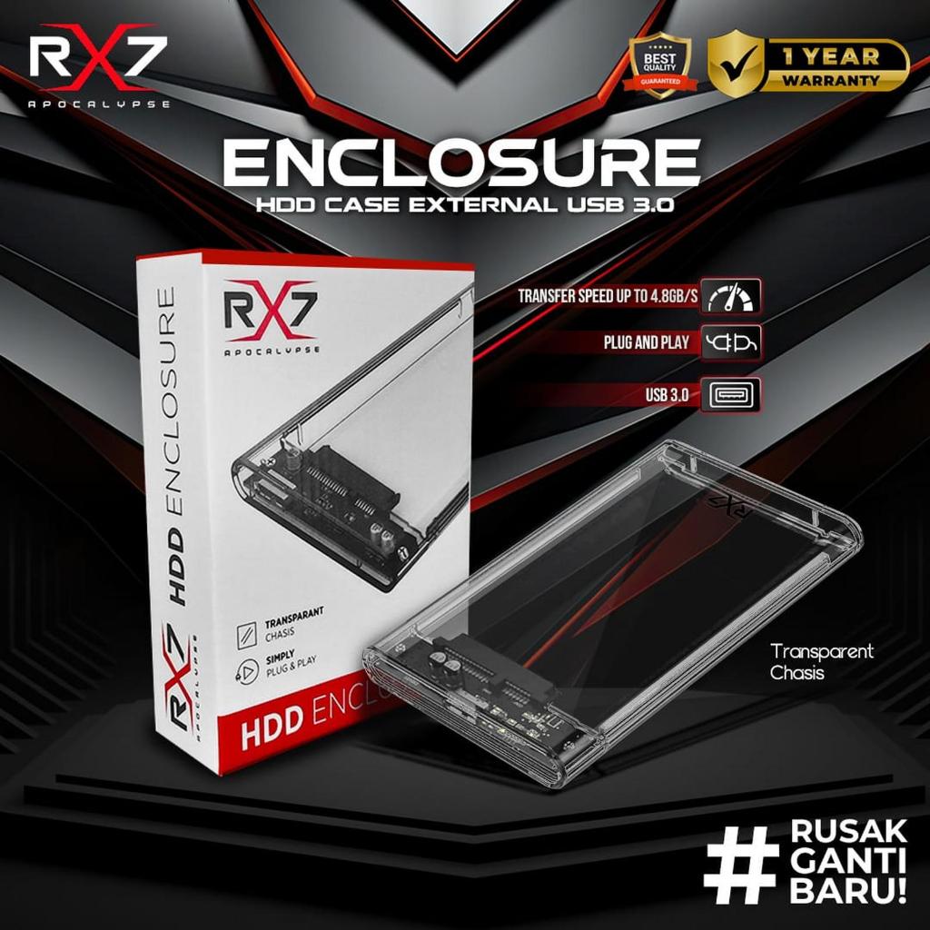 RX7 SSD Enclosure 2.5" USB 3.0 For HDD/SSD
