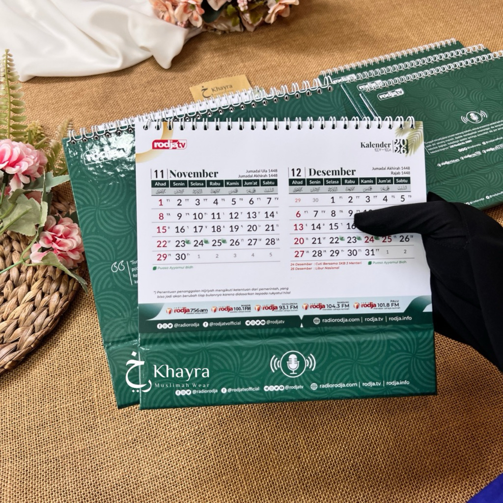[ READY ] KALENDER MEJA RODJA 2026 / KALENDER HIJRIYAH / KALENDER PUASA SUNNAH /KALENDER ISLAMI