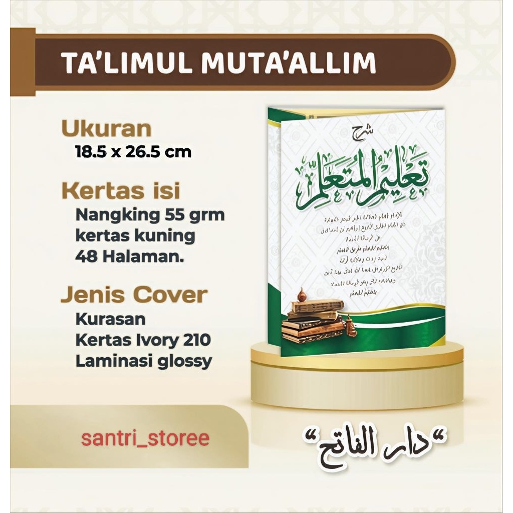 Syarah Taklim Mutaalim / Kitab Taklim Mutaalim Kosongan