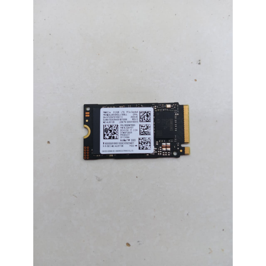 SSD Samsung 512GB NVMe Gen 4x4 2242