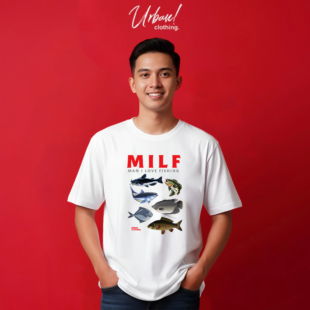 Urban - Kaos MILF Fishing Tshirt Plesetan Mancing Oblong Lucu Distro Street Skena Style Streetwear