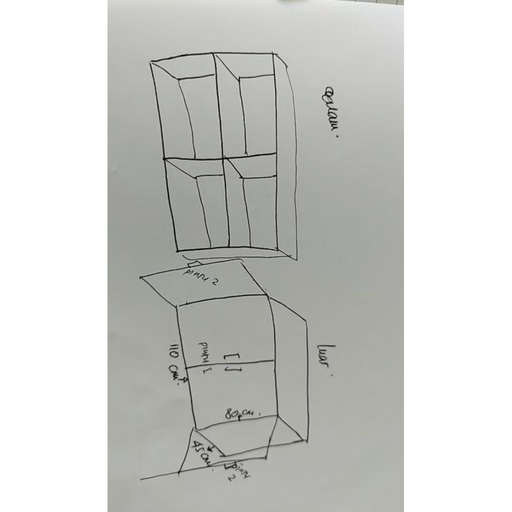 (pesanan custom) KABINET RAK LEMARI BAJU TEMPEL GANTUNG DINDING MINIMALIS ASTETIK SERBAGUNA