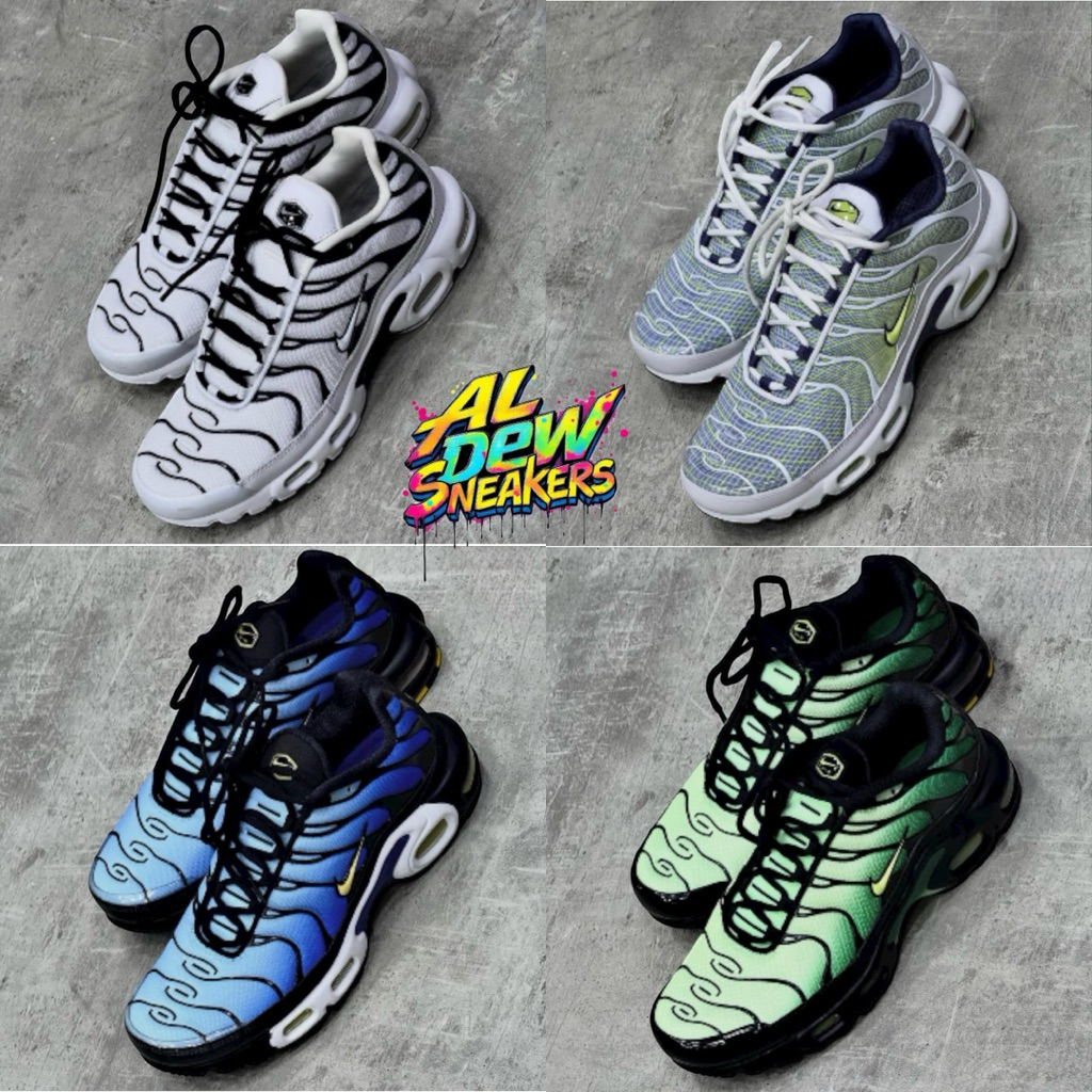 sepatu sneakers air max tn blue red terlaris