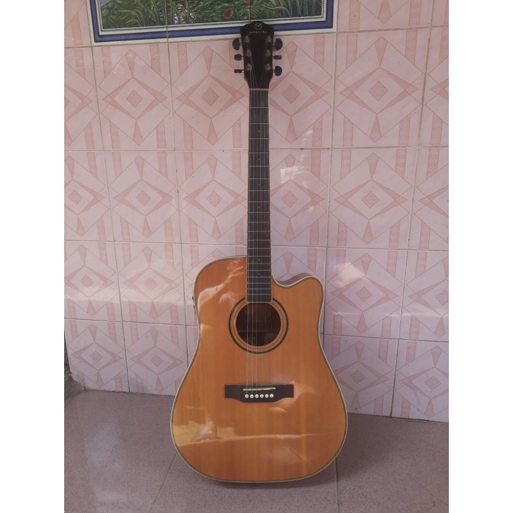 Gitar Akustik Mandalika Re400 max second Original + pickup Fishman Presys blend