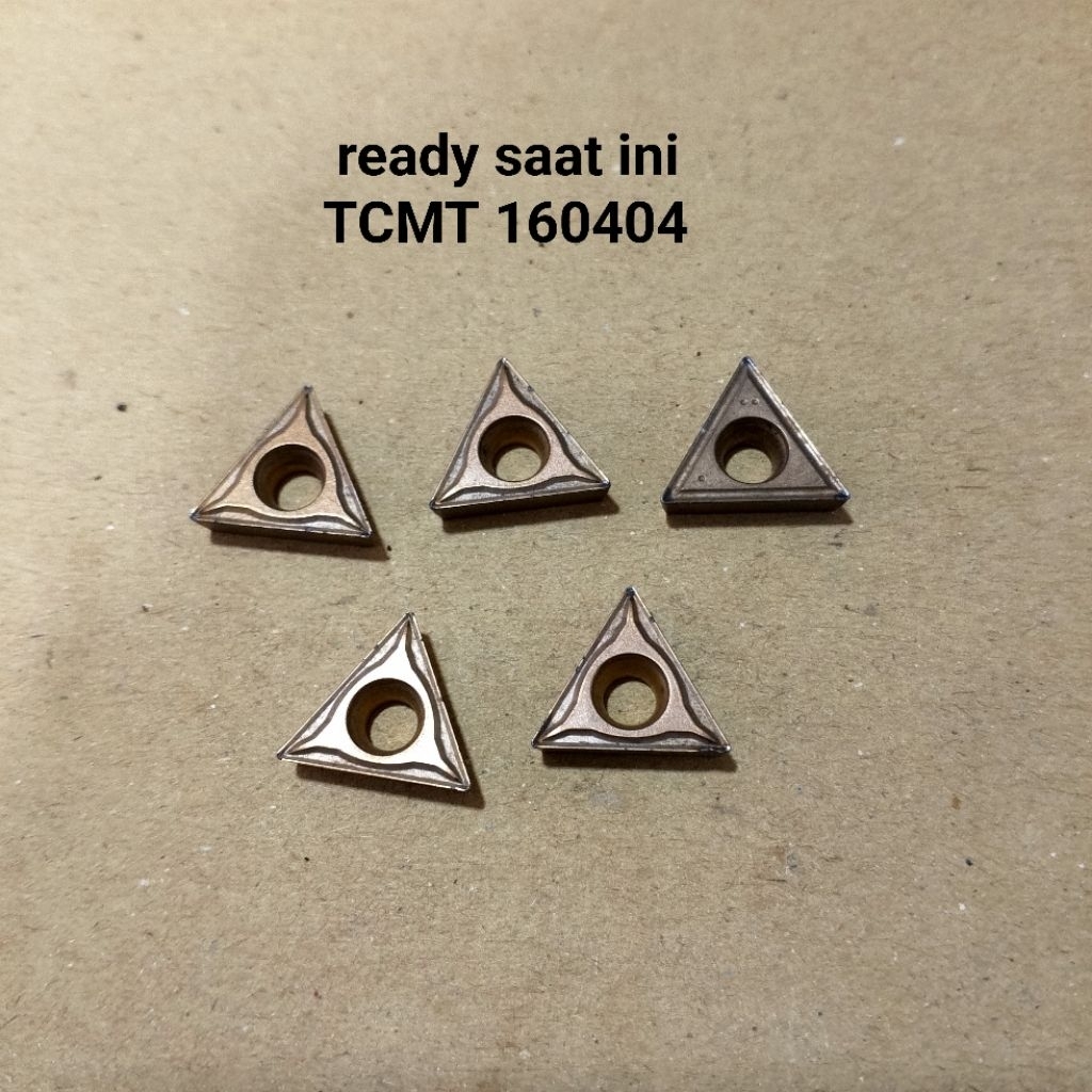 INSERT TCMT160408 insert bubut TCMT 16 04 08 bekas mulus TCMT160408