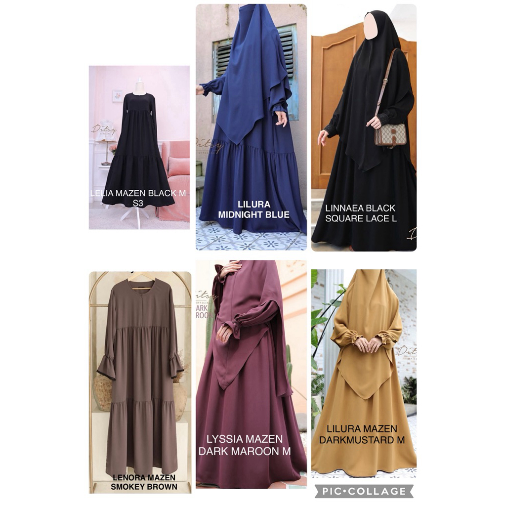 PRELOVED DITSY MOSLEM size M dan L