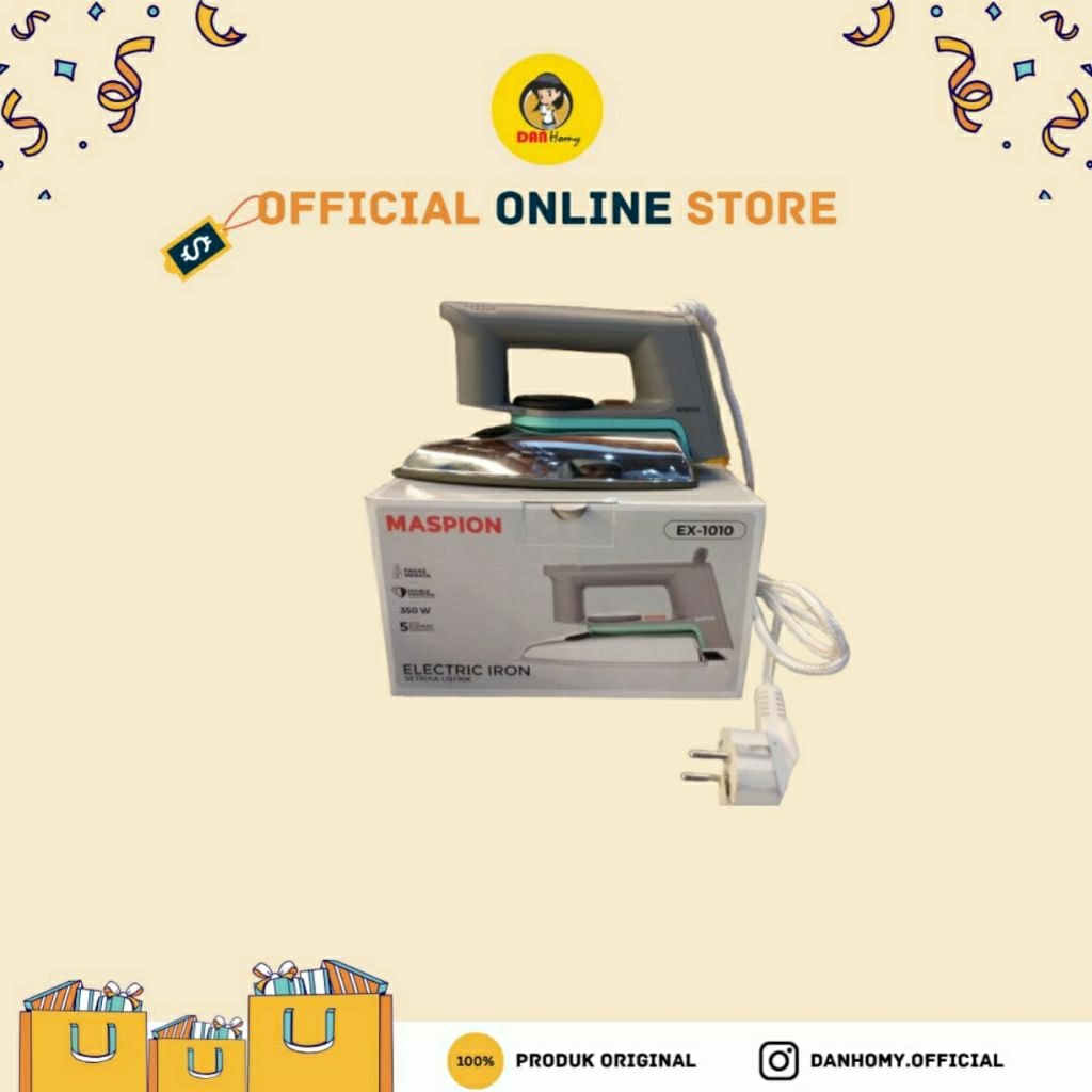 MASPION Setrika 1010 exclusive | Setrika Maspion Anti Lengket