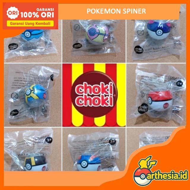 Pokemon Pokeball Spinner Choki-Choki Coki Coki Spinner Original 2024