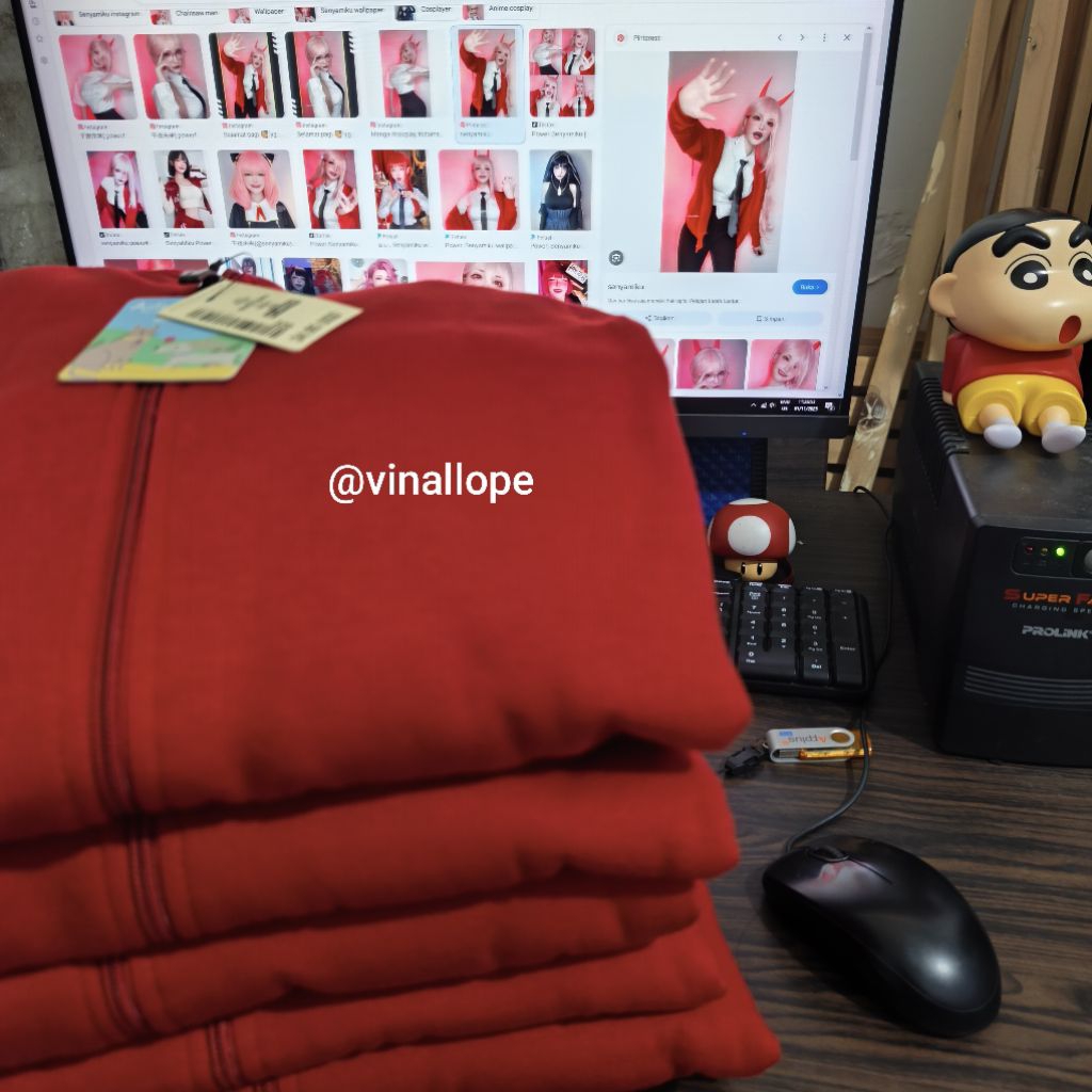 Hoodie chainsaw man power senyamiku cosplay costume Japanese anime premium JAKET CHAINSAW MAN