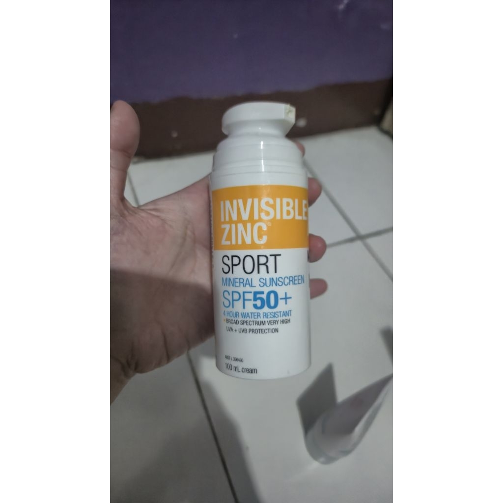 Sunscreen Sport Invisible Zinc SPF 50+ cream 100 mL