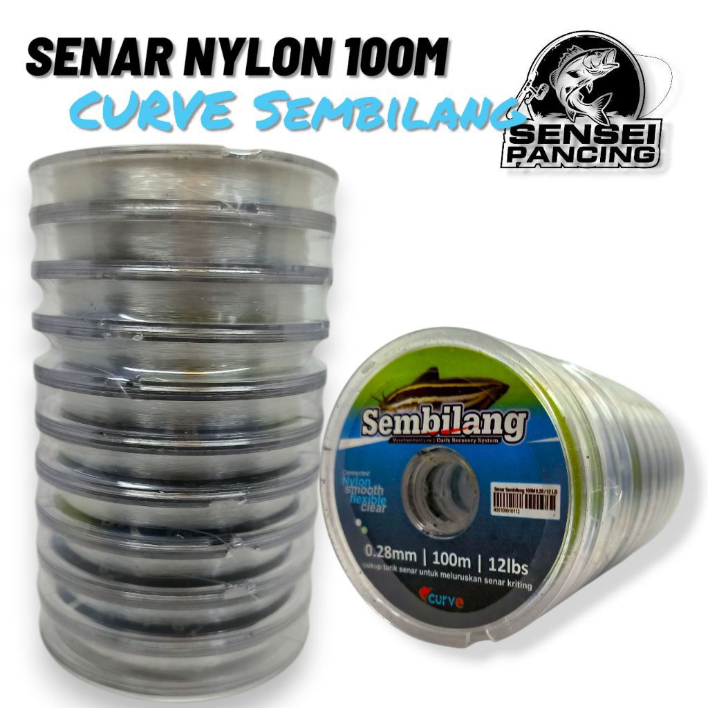 Senar Anti Keriting Curve Sembilang Monofilament Nylon