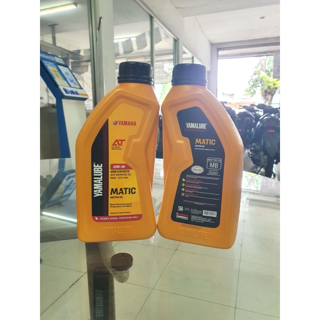 OLI YAMAHA YAMALUBE MATIC 20W-50 SEMI SYNTHETIC ORIGINAL YAMAHA GENUINE PART 100%