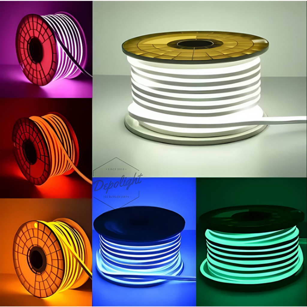Lampu Strip Neon Flexibel 1 roll 100 Meter 220V