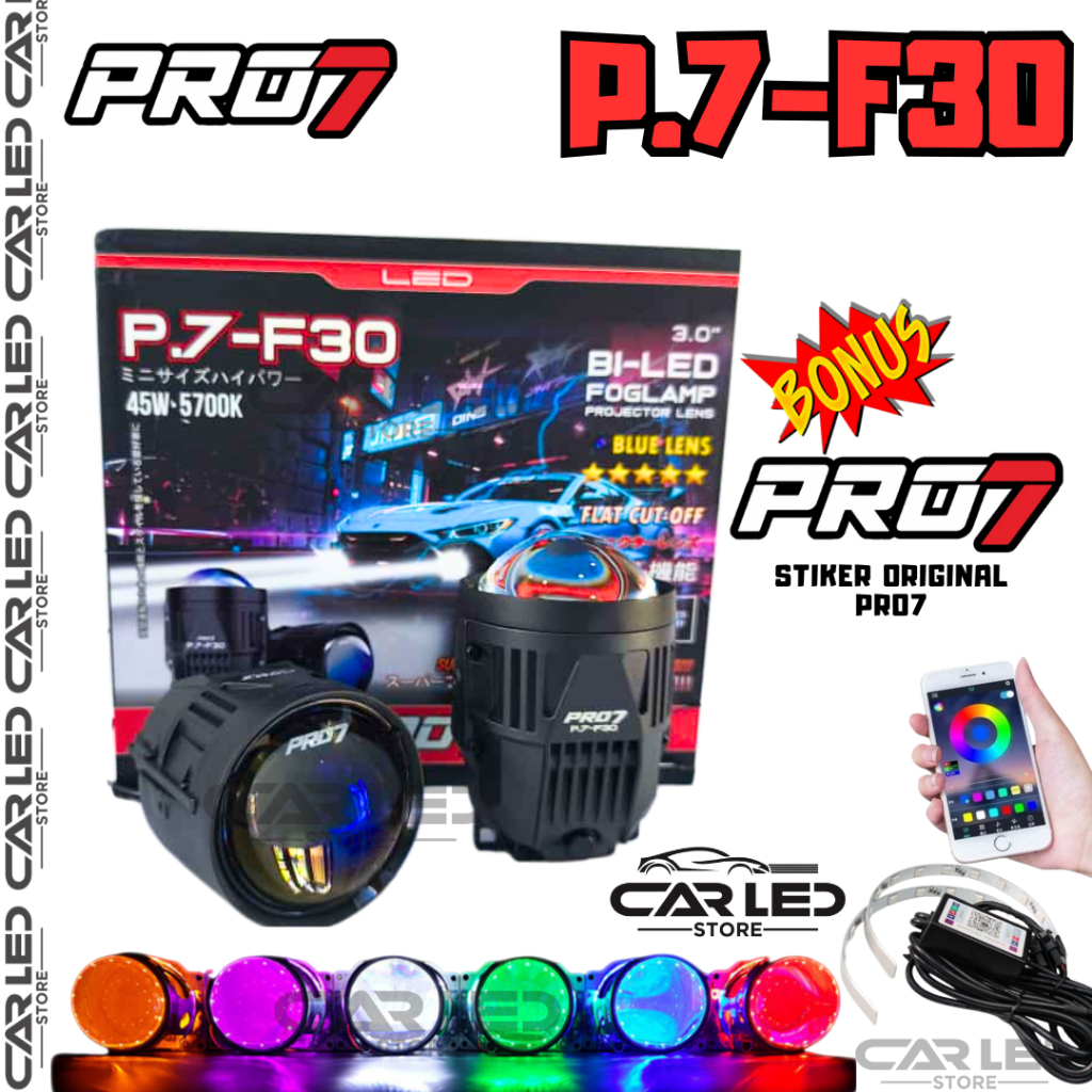 Foglamp Biled Projector PRO7 P7F30 PRO7 P.7-F30 3inch / 45W / Hi-Low / Proseven Biled / Foglamp