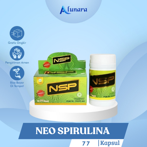 Neo Spirulina 77 (NSP) ORIGINAL isi 77 Kapsul / Spirulina Nsp 77