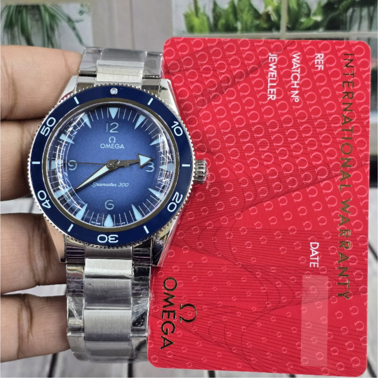 Omega Seamaster 300 Automatic Mens Blue Dial Watch