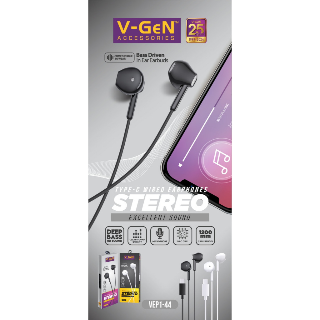 VGEN Earphone/Headset Gaming Xtra Bass Type-C VEP1-44