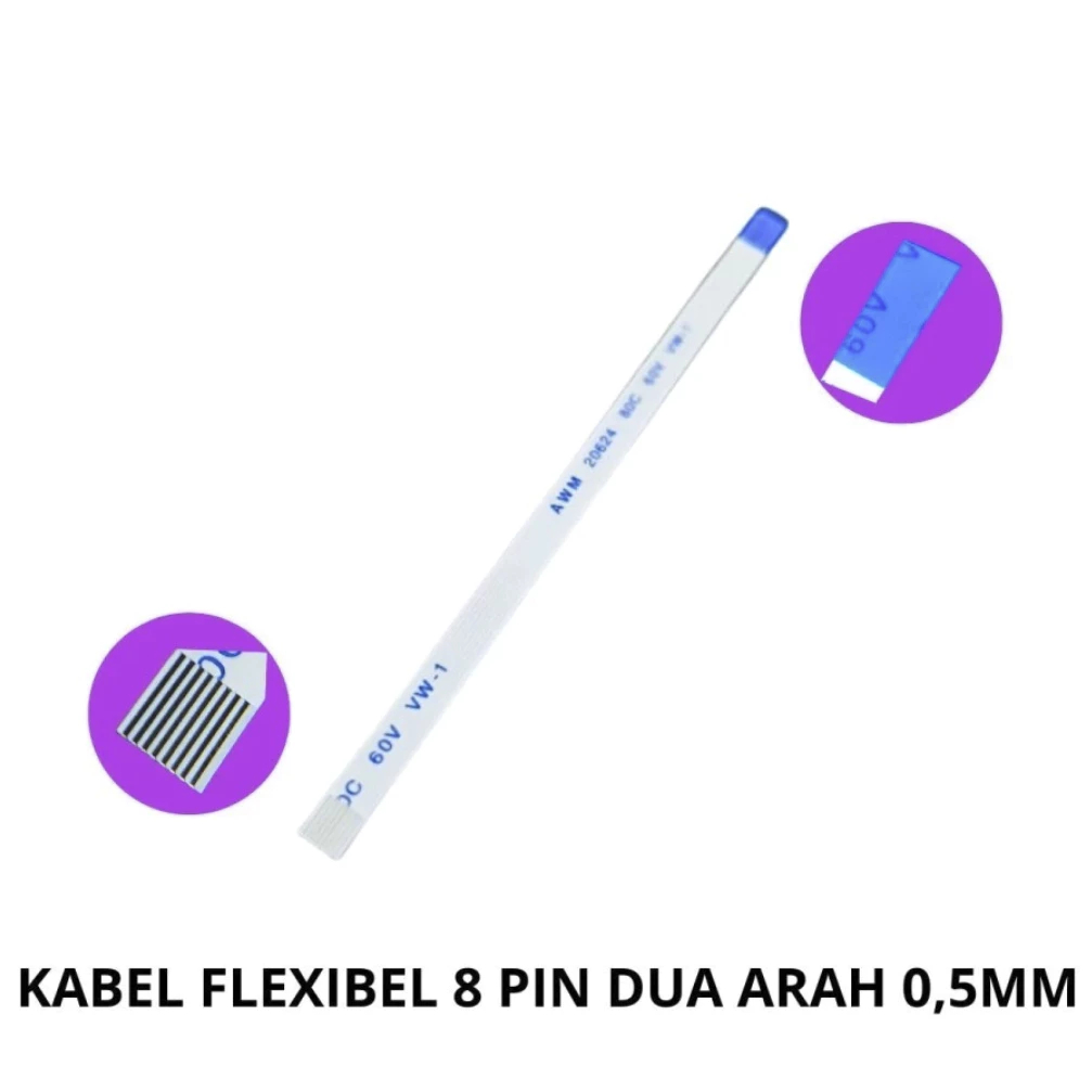 Kabel Fleksibel Touchpad asus 8 pin | Kabel Flexibel 8 Pin 0.5MM Bolak-Balik