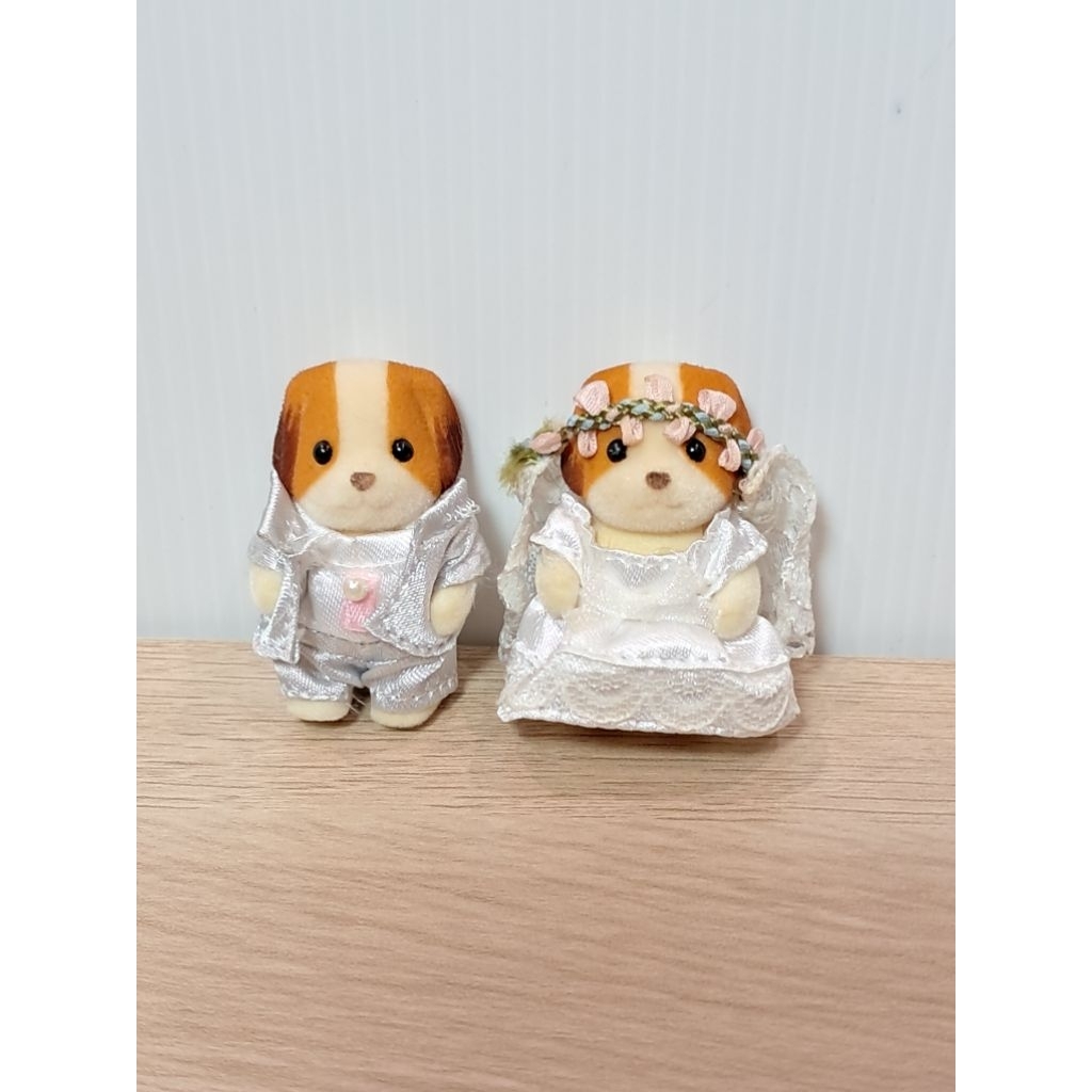 Sylvanian Families - Chiffon Dog Baby Pair Wedding