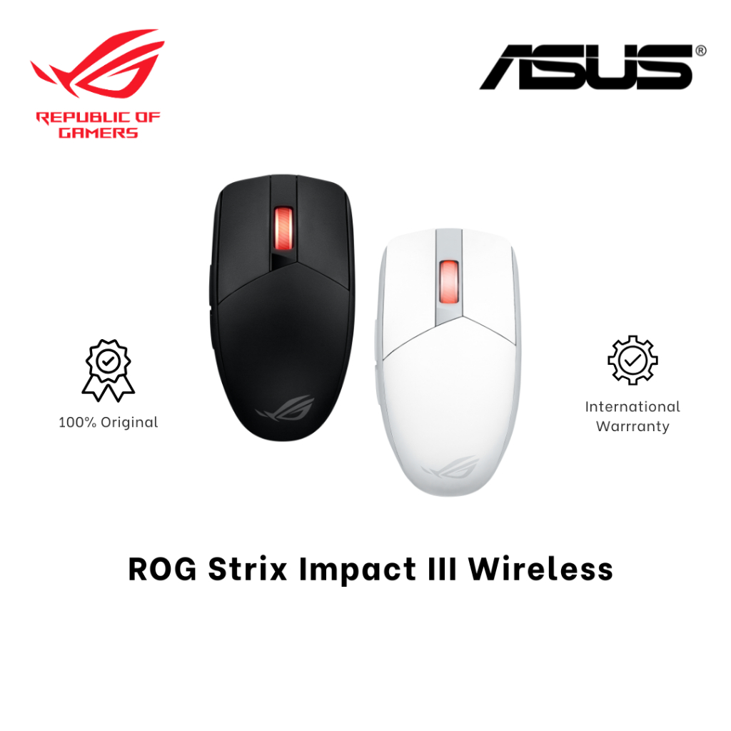 ASUS ROG Strix Impact III Wireless Mouse - ROG Aimpoint