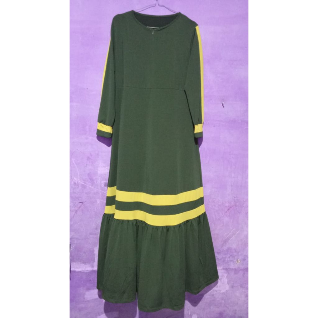 Gamis Hijau Army Busui