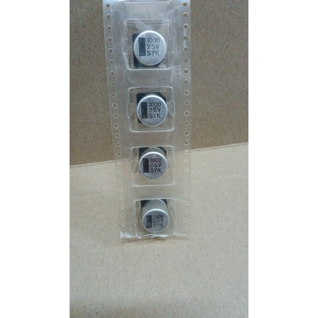 6410 kapasitor elco smd tempel 1000uf 1.000uf 1000 1.000 uf 25v