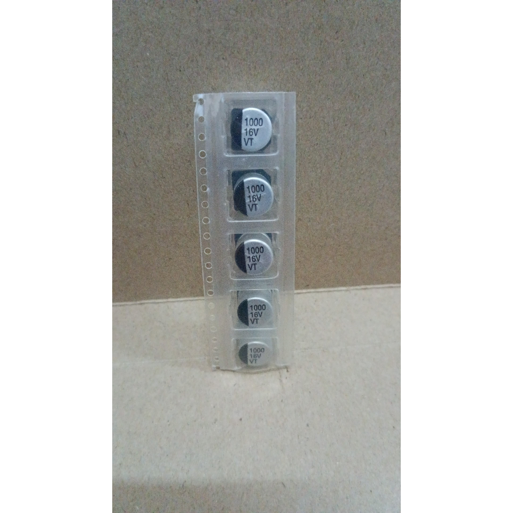 6409 kapasitor elco smd tempel 1000uf 1.000uf 1000 1.000 uf 16v
