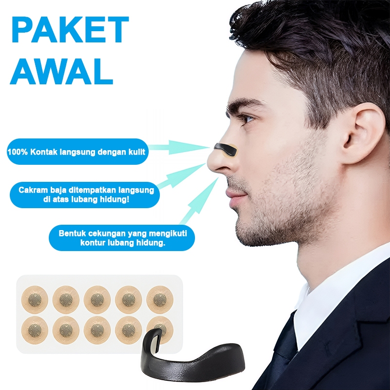 Premier Nasal Dilator Starter Kit – Alat Bantu Pernapasan Magnetik Anti Mendengkur | Patch Hidung Ol