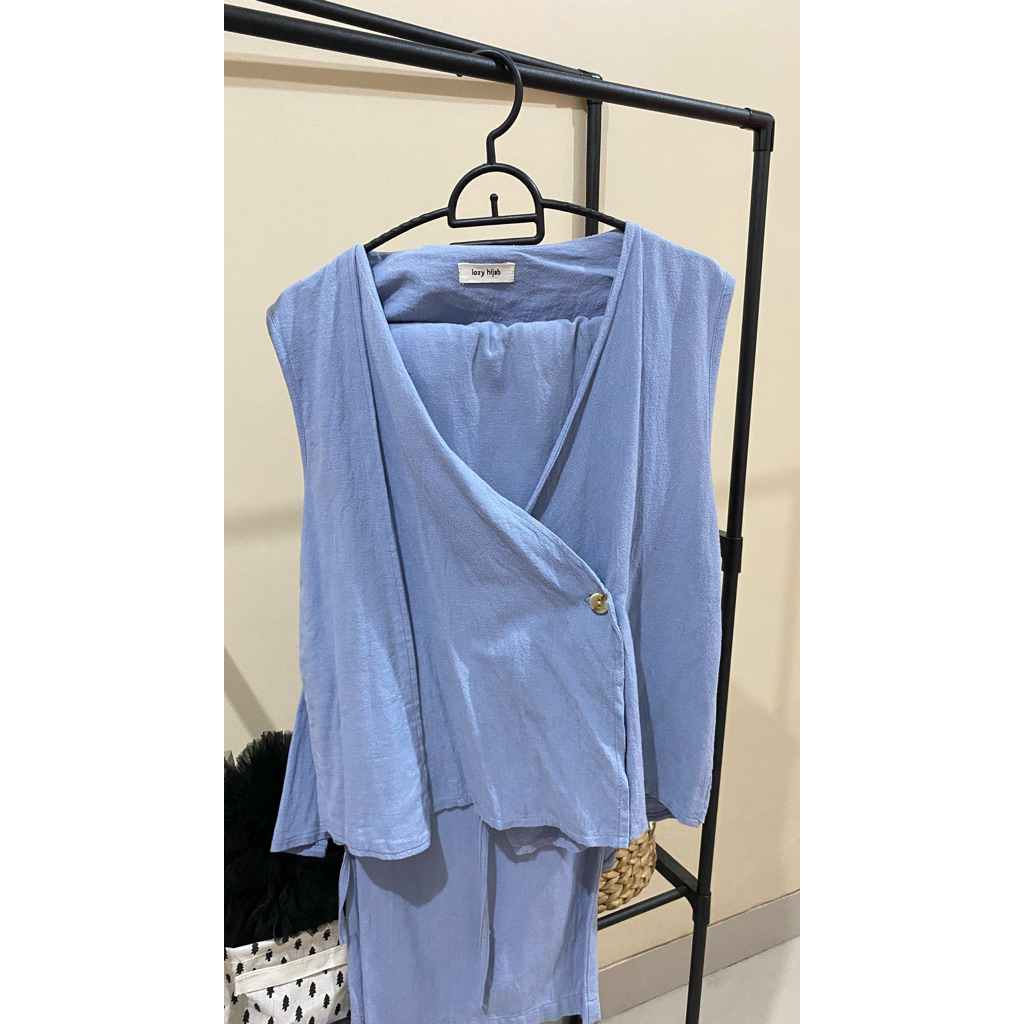 Nami Set Lozy Hijab - Blue